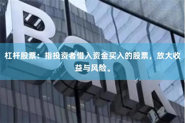 杠杆股票：指投资者借入资金买入的股票，放大收益与风险。